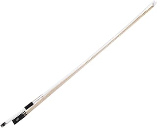 Violin Bow, Violin Bow 4/4 With Exquisite Workmanship Colored Carbon Fiber Violin Bow Violin for Your Old Violin Bow (White)