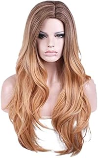 Wigs Women's European Style Wigs Long Curly Hair Fringe Mixed Gradient Rose Net Wigs Synthetic Braided African Wigs