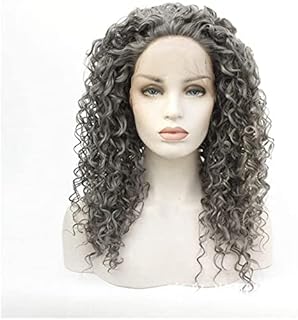 Wigs Small Volume Wig Wig Fashion Wig can hot dye Curly Hair Natural Appearance Heat-Resistant Fiber Synthetic Wig(26 Inches)