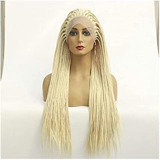 Wigs European and woman Wig lace Wig Braids Three Strands Long Wave Cosplay Wig(18 Inches)