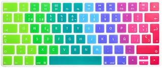 COMP-SA - Rainbows Gradient Color Spanish Version New Mаɡiс Keyboard Silicone Keyboard Cover for Apples New Mаɡiс Keyboard 2 release 2015 (JBRainbows)