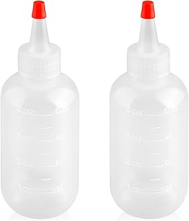 GLADFRESIT Squeezy Bottle with Nozzles, 2PCS 120ml Reusable Portable Squeezy Bottles for Washing up Liquid Shampoo Body Wash