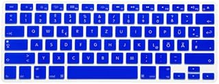 COMP-SA - HRH German 50pcs Silicone Keyboard Cover Skin Protector Protective Film For Macbooks Air 13" 15"17 Pro With Retina USA Version (Dark blue)