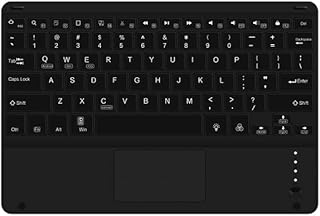 COMP-SA - Bluetooth Keyboard For Samsungs Galaxys Tab S7 FE 12.4" SM-T735 SM-T730 Tablet Lightweight Wireless Keyboard With Backlit TouchPad (Backlight black)