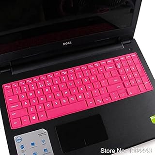 COMP-SA - Silicone laptop keyboard cover skin For DELLs Inspirons 15MR-3728L 15MR-1328L Ins15MR-1528L Ins15LR-1328B 15MR (allrose)