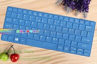 COMP-SA - Silicone keyboard cover skin protector for ACERs TravelMate B117-M B117 13.3 sereis (allblue)