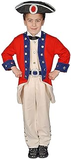 Dress Up America Deluxe Historical Colonial Solider Children's Costume Set