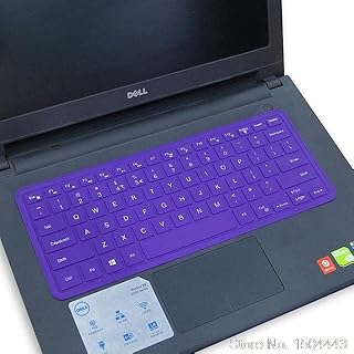 COMP-SA - For DELLs Inspirons Ins14 5000 Series 14MD 14LD 5480D M5455D 5455 5458 5447 5448 5445 5459 Notebook laptop keyboard cover skin (allpurple)