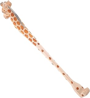 Hemoton Back Scratcher Bamboo Scratcher Funny Back Massager Realtor for Men Statue Decor Compact Back Massager Back Itching Scratcher Wood Carving Retractable Man Cane