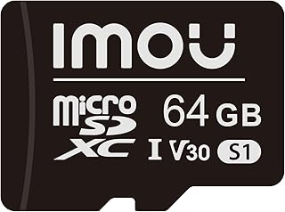 اي مو بطاقة Micro SD سعة 64GB من الفئة 10، سرعة عالية تصل إلى 100 ميجابايت/ثانية UHS-I، بطاقة Micro SD SDXC للهواتف الذكية والتابلت وكاميرا المراقبة وسويتش