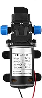 فيدون مضخة مياه ذاتية التحضير من اكوزون، مضخة مياه ذاتية التحضير 12 فولت تيار مستمر 100 واط 8 لتر/دقيقة 160 باوند لكل انش مربع، مضخة مياه ذاتية التحضير للغسيل