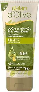 دالان دوليف كريم لليدين والجسم بزيت الزيتون مرطب للبشرة العادية الى الجافة بحجم عائلي للرجال والنساء 8.4 اونصة او 250 مل