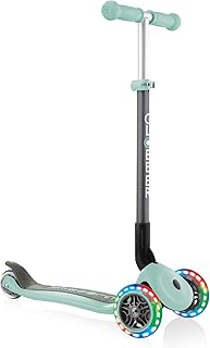 Globber - Primo Foldable Lights - Foldable Scooter with 3 Wheels for Children Aged 3 to 6 Years +