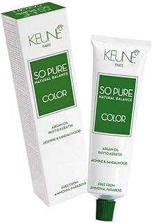 صبغة شعر الطبيعي المتوازن من Keune So Pure Color رقم 7.32 أشقر بيج متوسط ​​2.1 أونصة كيون باريس - زيت الأرجان - فيتوكيراتين - ياسمين وخشب الصندل - خالية من الأمونيا والبارابين