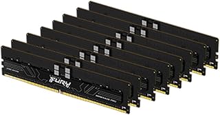 كينغستون ذاكرة فيوري رينيجيد برو XMP 128GB 6400MT/s DDR5 ECC Reg CL32 DIMM (مجموعة من 8) ذاكرة قابلة لكسر سرعة المعالج ECC مسجل DIMM- KF564R32RBK8-128