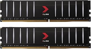 PNY اكس ال ار 8 للالعاب 16GB (2x8GB) DDR4 DRAM 3200MHz (PC4-25600) CL16 1.35 فولت ثنائي القناة (DIMM) - MD16GK2D4320016LP، من بي ان واي