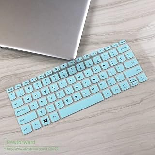 COMP-SA - Silicone Laptop Keyboard Cover skin Protector For LENOVOs Xiaoxin Pro 13 Pro-13IKB 13.3 inch (whiteblue)