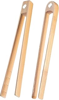 2 Pcs 22cm Magnetic Natural Bamboo Kitchen Utensil Accessories for Cooking Cake Muffin Bread