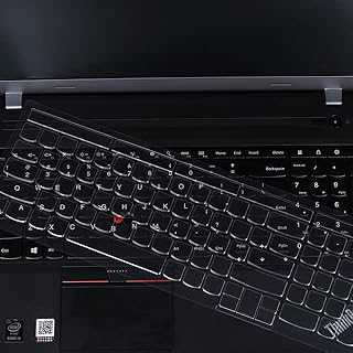 COMP-SA - Laptop Keyboard Covers E590 for lENOVOs ThinkPad P15S E15 E595 E580 T590 L590 15.6 inch 2019 clear silicone skin Transparent TPU (T590 from SA)