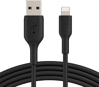 بلكن كيبل لايتنينج شحن معزز الى USB لاجهزة ايفون وايباد وايربودز كابل معتمد من ام اف اي اخضر ميدنايت جرين 1 متر