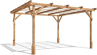 Dunster House Wooden Pergola Garden Shade Kit Utopia (W3m x D3m)