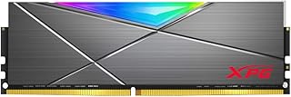 ذاكرة رام للكمبيوتر DDR4 D50 من اكس بي جي PC4 مع اضاء RGB بحجم 32GB (2×16GB) 3200MHz U-DIMM 288 دبوس سي ال من التيتانيوم