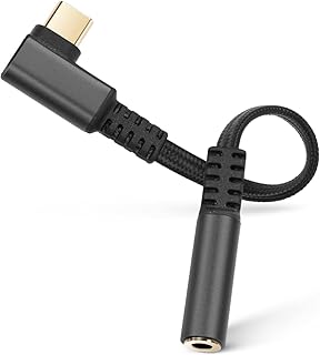 محول جاك USB C الى 3.5 ملم من ازوني - سماعة راس النوع ومحول صوت AUX رقمي تناظري عالي الدقة متوافق مع سامسونج جالاكسي S22/S21/S20 الترا نوت 20 هواوي ميت 40/P30