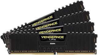 كورسير ذاكرة كمبيوتر مكتبي فينجيانس LPX 32GB (4x8GB) DDR4 3600 (PC4-28800) C18 1.35 فولت - أسود