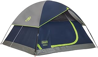 Coleman Sundome Camping Tent with Rainfly, 2/3/4/6 Person Tent Sets Up in 10 Mins, Weatherproof Tent for Camping, Festivals, Backyard, Sleepovers, & More