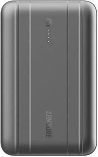 بطارية S20 20000mAh محمولة بـ 3 منافذ تدعم AFC PD كوالكوم 3.0 للشحن السريع بروتوكول FCP من زيندور زندور - رمادي