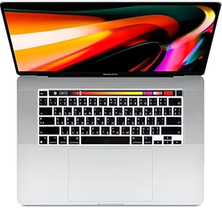 COMP-SA - For Macbooks Pro 16 2020 Model A2141 Pro M1 A2338 A2251 A2289 Silicone Color Thai Keyboard cover Skin US Protector (Black)