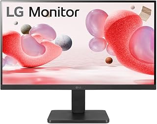 LG شاشة كمبيوتر 22MR410 B 22 انش FHD 100 هرتز 5 مللي ثانية AMD فري سينك وضع قارئ وامض تصميم بدون حواف - 3 جوانب مثبت اسود مزامنة حركة ديناميكية HDMI دي سوب حامل امالة - ال جي LCD، 1920 x 1080