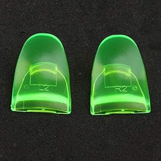 1 Pairs L2 R2 Trigger Extenders Buttons for PlayStation 4 PS4 PS4 Slim Pro Controller Clear Green