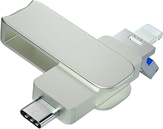 ذاكرة فلاش USB 3.0 معتمدة من ام اف اي بسعة 512GB لايفون، 4 في 1 لتخزين صور ايفون، تخزين خارجية متوافقة - ايفون/الكمبيوتر/ايباد/اجهزة اخرى