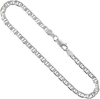 925 Sterling Silver Anklets For Women, Ankle Bracelets for Women, Basic Chain Link Anklets For Women, Rope Chain, Curb Chain Anklet, Figaro Chain