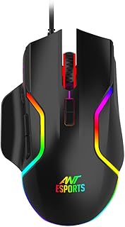 ماوس العاب سلكي ضوئي GM320 RGB من انت ايسبورتس | 8 ازرار قابلة للبرمجة | 7200 نقطة لكل انش