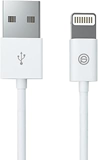 اوبسو [معتمد من ابل] كيبل شحن لايتنينج 8 دبابيس الى USB بطول 1 متر/ 3.3 قدم لايفون 7 6 اس 6 بلس اس اي 5 اس 5 سي 5 وايباد برو اير 2 وايباد ميني 4 3 2 وايبود تاتش نانو - ابيض