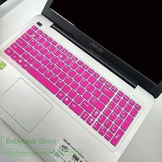 COMP-SA - For ASUSs A550D F555LD N551JM X555LD W508MD R556LD X553M X556UB X551M X551C X553M 15.6 inch Laptop Keyboard Cover Protector Skin (rose)