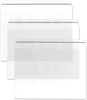 NEUSER PAPIER clear transparent film envelopes overall parent 50 Umschläge B6 plus