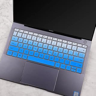 COMP-SA - for Huaweis Matebook 13S 14s 2021 13s 14 s Silicone laptop Keyboard Cover skin Protector (fadeblue)