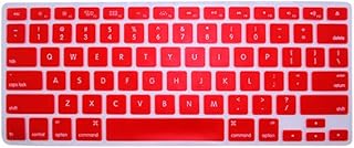 COMP-SA - 3pcs Thin Soft Silicone TPU Keyboard Cover Skin for Apples Macbooks Air%Pro Retina 13" 15" (red)