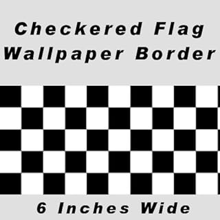 ورق حائط بتصميم مربعات مقاس 6 انش (بدون حافة) من CheckeredWallpaperBorder.com