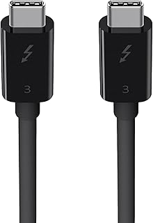 بلكن كابل ثاندربولت 3 (USB-C الى USB-C)، 100 واط (1.6 قدم/ 0.5 متر) - F2CD084bt0.5MBK، لحاسوب شخصي