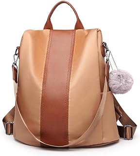 Miss Lulu Damen Rucksack Wasserdichte Nylon Schultaschen Anti-Diebstahl