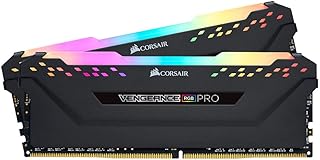 ذاكرة جهاز كمبيوتر مكتبي ار جي بي برو 16GB (2×8GB) من كورسير فينجينس ،DDR 4 3600 (PC4-28800) سطح مكتب سي 16 - اسود