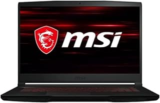 لابتوب العاب 2021 MSI - GF63035 بشاشة FHD مقاس 15.6 انش ومعالج انتل كور i5-10200H وذاكرة DDR4 8GB و3200MHz وSSD 256GB (منفذ الملحقات الاضافية) - اسود، ويندوز 10 هوم