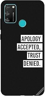 كوفرنيكس غطاء حماية ناعم مقاوم للصدمات من البولي يوريثين الحراري لهاتف هونر 9A Apology Accepted Trust Deied، متعدد الألوان