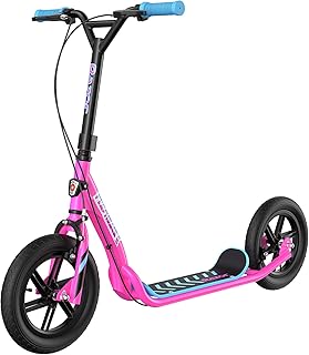 Razor Flashback Kick Scooter – 12" Mag Wheels with Air-Filled Tires, Dual Hand-Operated Brakes, BMX Style Scooter for Kids and Teens