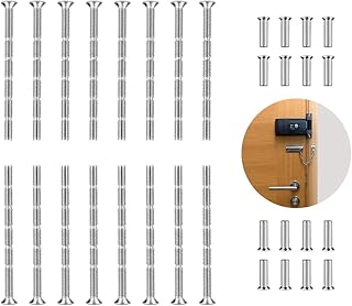16 زوج من البراغي لتثبيت مقبض الأبواب M4 من ريفرفا، براغي ربط كم مع أغطية لمقبض الباب وحامل وأزرار