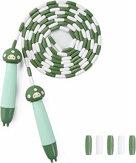 OTraki Springseil Kinder 280cm Seilspringen Bead Skipping Rope Springen Seil 4 5 6 7 8 9 10 jahre Kinderspiele für Jungen und Mädchen Fitness Training